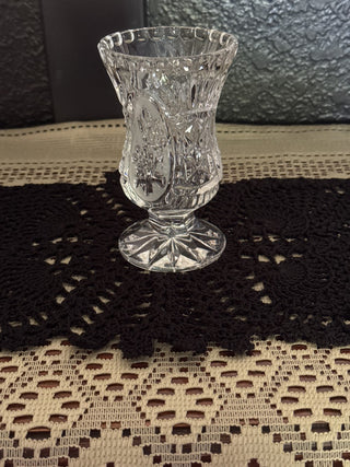 Vintage Zajecar Kristal Yugoslavian Lead Crystal Vase -RCD|114456