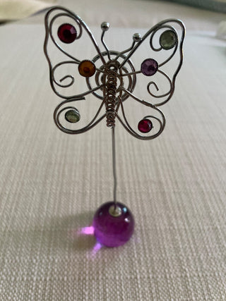 Butterfly jeweled card holder RSV