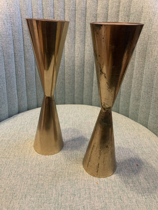 Pair of Brass Candlesticks - RSV
