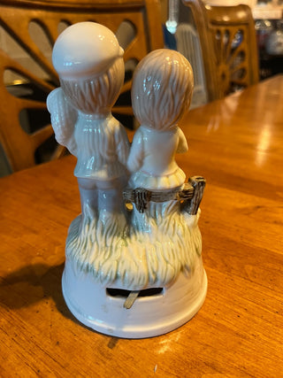 Vintage Boy and Girl Butterfly Catcher Music Box RSV|98306