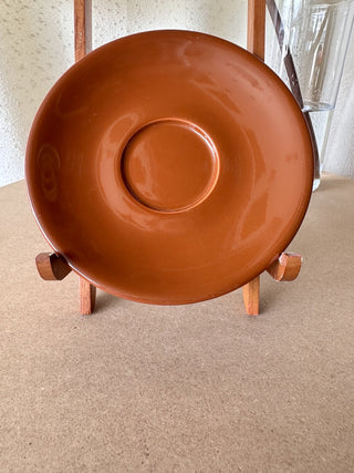 Brown Vintage Stoneware Saucer (LZD - RSV)
