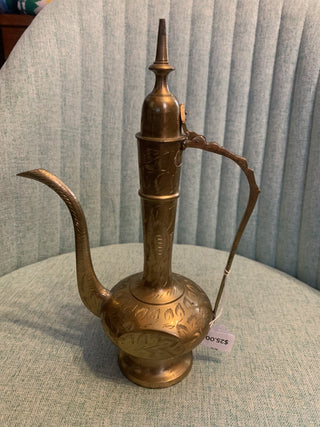 10" Etched Brass Ewer - MTS|103225