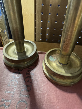 WWII Trench Art Candle Holders 2 MTS|87615