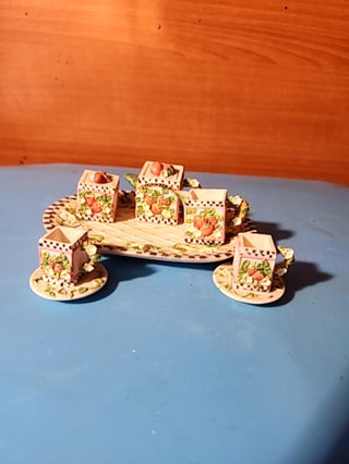 Nine piece miniature t set