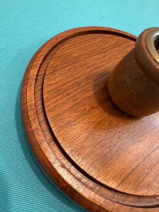 VTG Solid Walnut Candle Holder