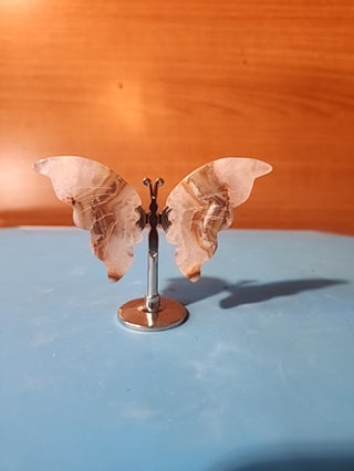 Beautiful cherry agat butterfly 2.5 inches tall