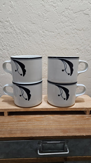 Vintage Dansk Flora Bayberry Mug - Set of 2