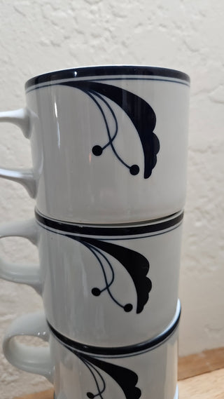 Vintage Dansk Flora Bayberry Mug - Set of 2