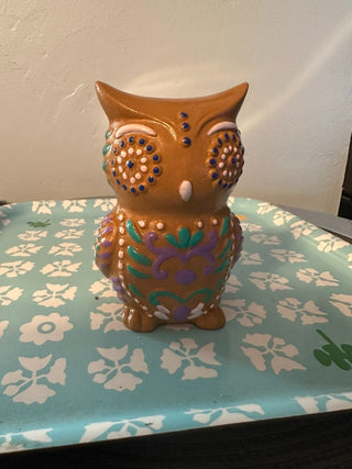 Owl Ceramic 5.5" Brown MTS|116611