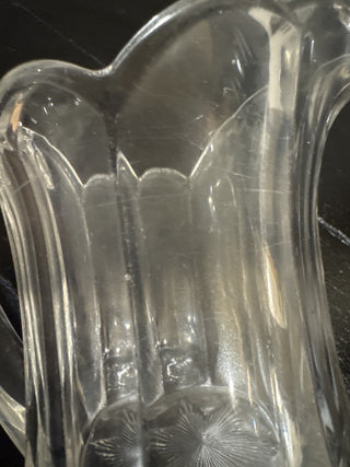 AJ - Vintage Small Clear Glass Pitcher MTS|64923