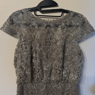 Tadashi Shoji Embroidered Metallic Blouson Dress MTS|145481