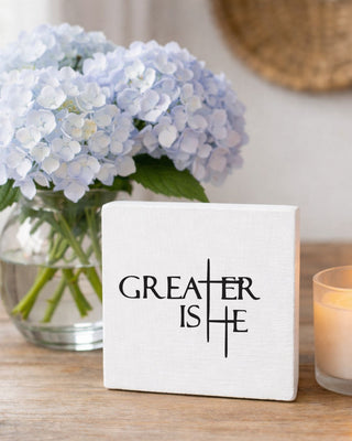 WD QUOTE -  GREATER IS HE,WHT