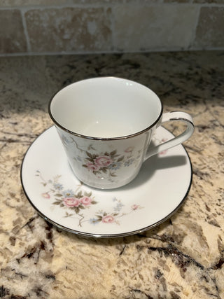 Vintage Noritake 6979 Marianne Tea Cup & Saucer (29) RCD|72231