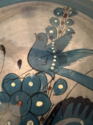 Tonala Blue Bird 9" Plate ONE EACH MTS