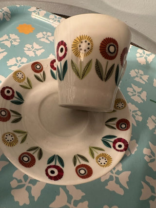 Vintage Teacup/Saucer Sweden UE MTS|120019