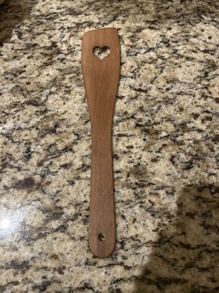 Wooden Spatula with Heart    MTS