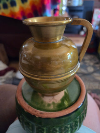 Vontage small Villedieu Brass vase
