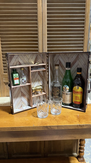 NY Up-cyled Small Wooden Mini Bar RCD|122894