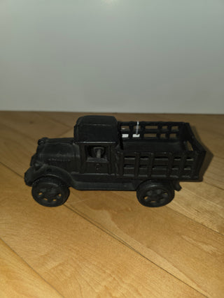 MTS Vtg Black Cast Iron Model A Truck Toy