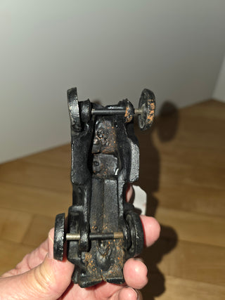MTS Vtg Black Cast Iron Pick Up Truck Toy