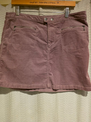 NEW - Women's - Purple Corduroy Miniskirt (14)