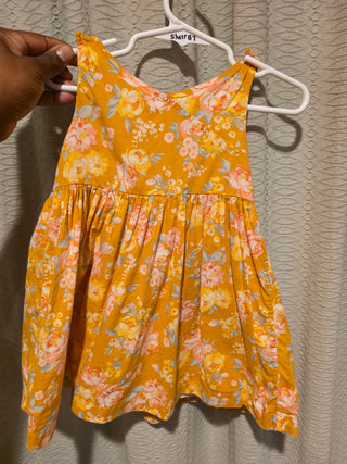 SALE - Girl's - Yellow Floral Dress (18M)