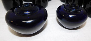 (2) Art Glass Cobalt Blue Paper Weight|94014