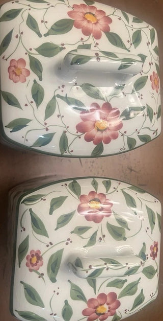 Vintage Casa Fina RC & CL Portugal Hand Painted Canisters|102299