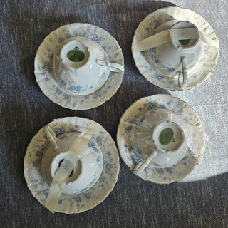 Vintage Winterling Bavaria - Blue Rose Tea Cup (Set of 4) (BRI) - MTS|129535