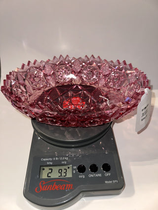 Vintage Cranberry Dish Fostoria #1704 Rosby-K|50567