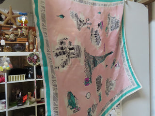 Paris scarf Pink with Eiffel tower MTS|163298