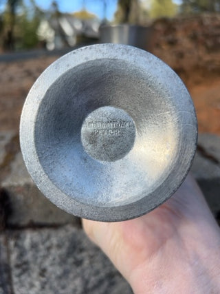 Vintage pair of pewter goblets by International Pewter