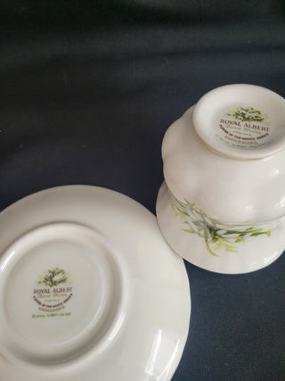 January "Flower of the Month" Teacup & Saucer Set RCD