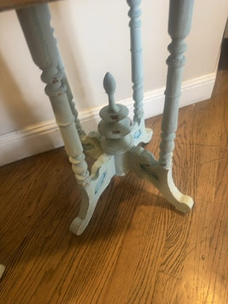 Hand painted Victorian side tables