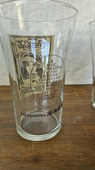 Vtg Pair Coca Cola Victorian Archive Glasses (LZD - RSV)|125219