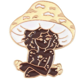 Mushroom girl (yellow) Enamel Pin|53843