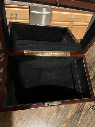 Custom Designed Wooden Angel Chest w/Key RSV|125314