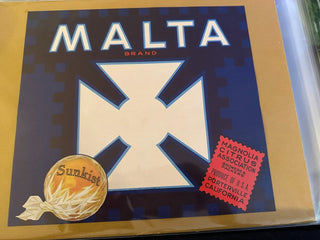 Malta Authentic Citrus Farm Crate Label EC059 MTS