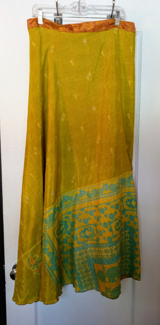 MW Sari Silk Reversible Wrap Skirt MTS|90628