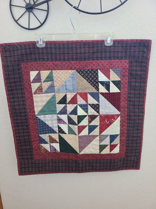 Hand-Made Table or Wall-Hanging Quilt, 23-1/2"x23-1/2", RCD|93621