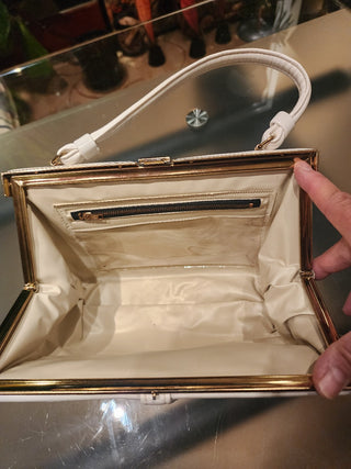 1960s Purse White Vinyl|78185