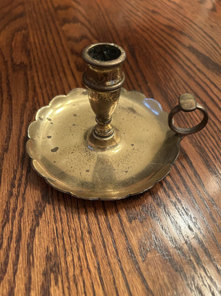 Vintage Brass Candle Holder, 5" x 3"   MTS|71593