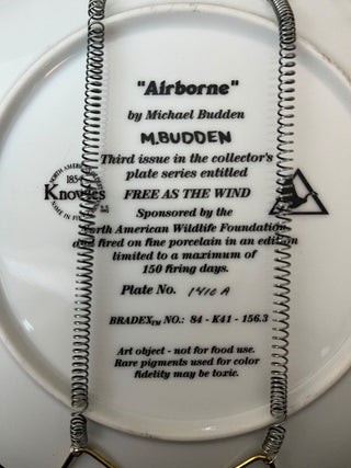 AIRBORNE Plate Free As The Wind Michael Budden #3 DucksThird Issue Knowles|145400