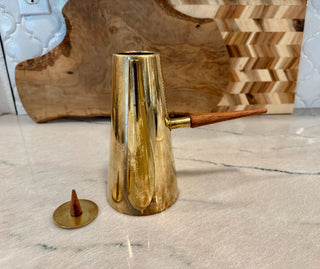 VTG BRASS ITALIAN COFFEE POT|113147