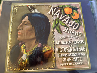 Navajo Authentic Citrus Farm Crate Label EC066 MTS|100343