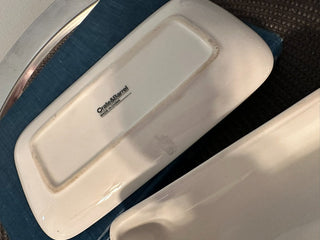 Butter Dish Crate&Barrel White MTS