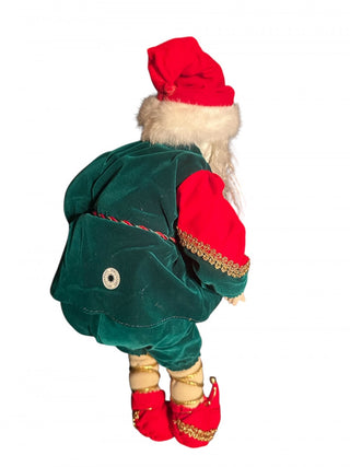 Santa Clause Sitting Smithsonian approx. 15" Tall porcelain face and hands #62 VV MTS|139089