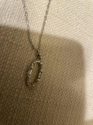 Kendra Scott oval necklace crystal
