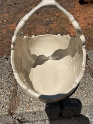 Napcoware Ceramic bisque, Victorian basket