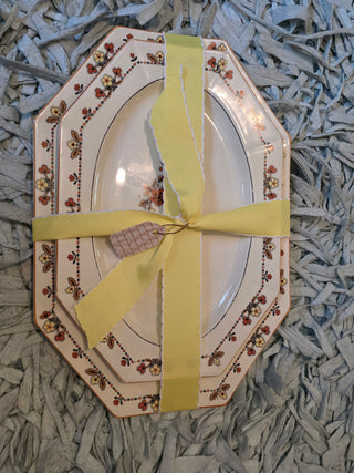 Set of 2 Floral Myott Staffordshire Platters